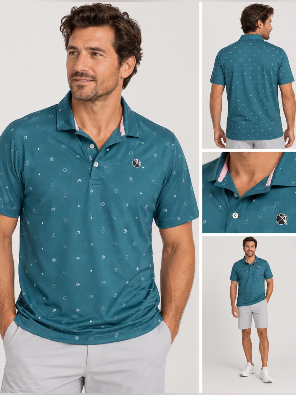 PUMA x Arnold Palmer Legacy Print Golf Polo L